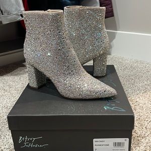 Rhinestone booties.